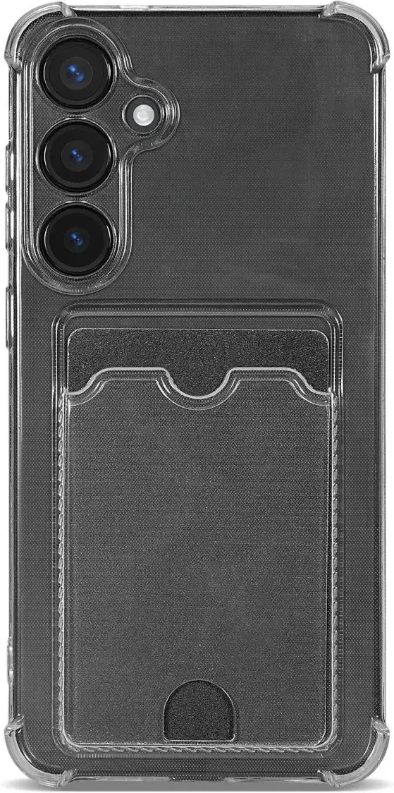 Samsung Galaxy S26 Hoesje Dun TPU met Pasjeshouder Back Cover Transparant afbeelding 8