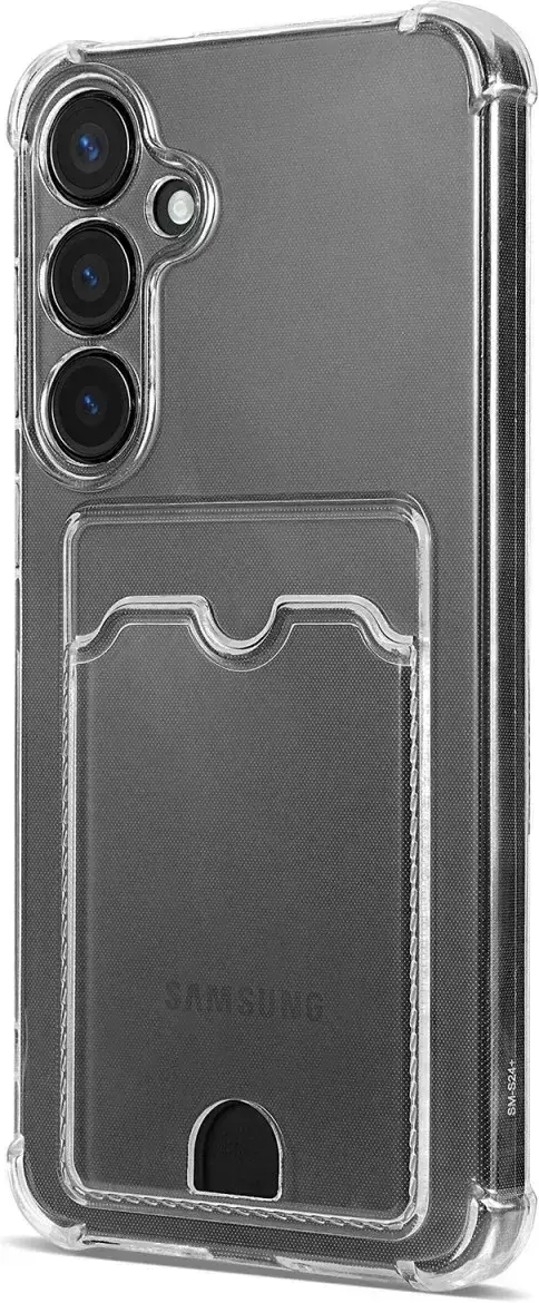 Samsung Galaxy S26 Hoesje Dun TPU met Pasjeshouder Back Cover Transparant afbeelding 12