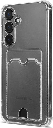 Samsung Galaxy S26 Hoesje Dun TPU met Pasjeshouder Back Cover Transparant afbeelding 12
