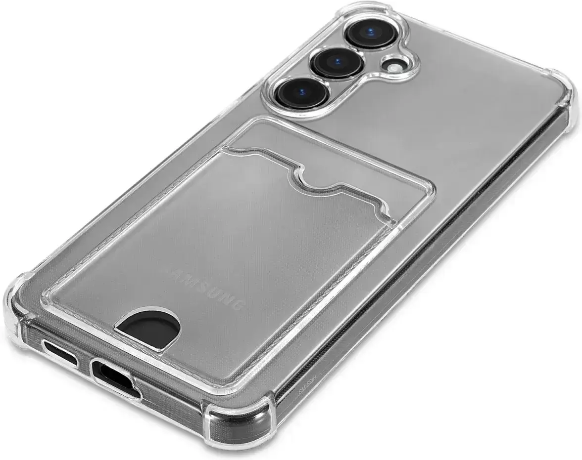 Samsung Galaxy S26 Hoesje Dun TPU met Pasjeshouder Back Cover Transparant afbeelding 11
