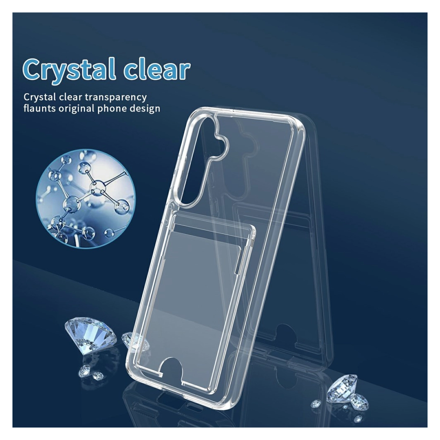 Samsung Galaxy S26 Plus Hoesje Dun TPU met Pasjeshouder Back Cover Transparant afbeelding 8
