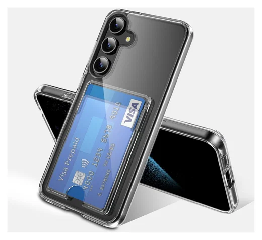Samsung Galaxy S26 Plus Hoesje Dun TPU met Pasjeshouder Back Cover Transparant afbeelding 10