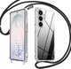 Samsung Galaxy S26 Plus Hoesje met Koord Schokbestendig TPU Transparant afbeelding 1