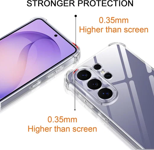 Samsung Galaxy S26 Ultra Hoesje met Koord Schokbestendig TPU Transparant afbeelding 2