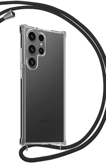 Samsung Galaxy S26 Ultra Hoesje met Koord Schokbestendig TPU Transparant afbeelding 1