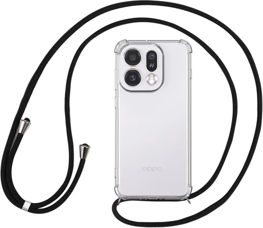 Oppo Find X9 Hoesje met Koord Schokbestendig TPU Transparant afbeelding 5