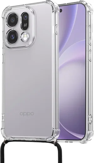 Oppo Find X9 Hoesje met Koord Schokbestendig TPU Transparant afbeelding 2