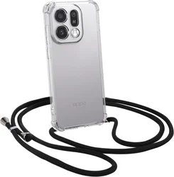 Oppo Find X9 Hoesje met Koord Schokbestendig TPU Transparant afbeelding