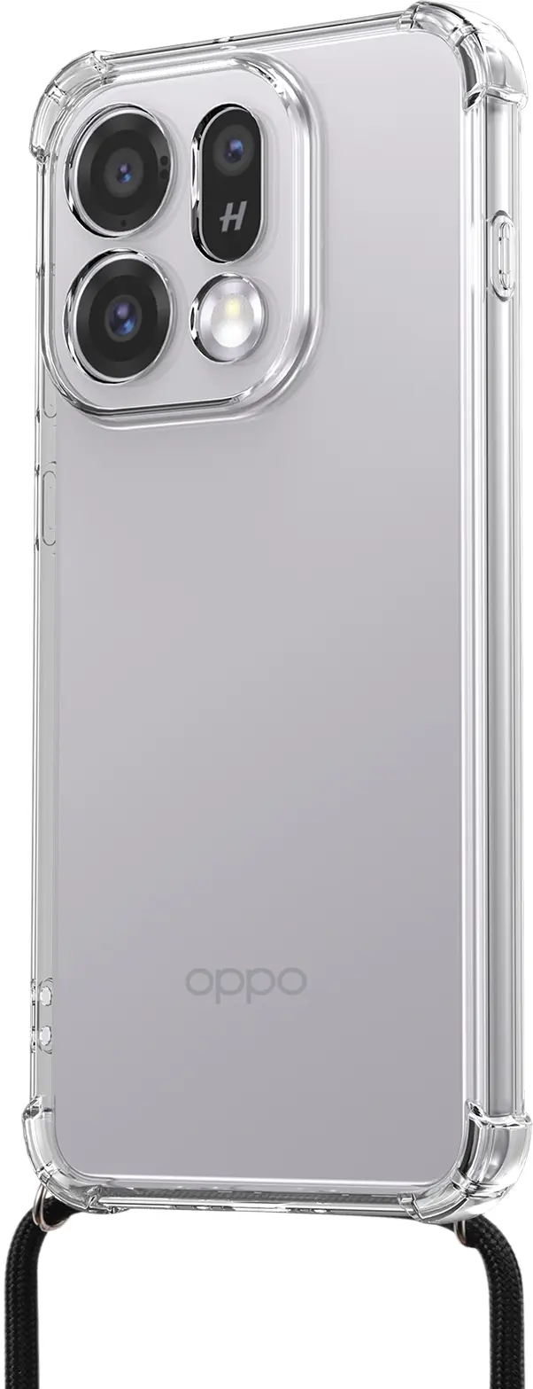 Oppo Find X9 Hoesje met Koord Schokbestendig TPU Transparant afbeelding 3