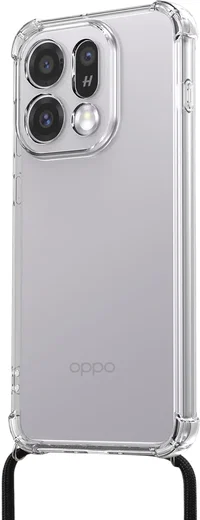 Oppo Find X9 Hoesje met Koord Schokbestendig TPU Transparant afbeelding 3
