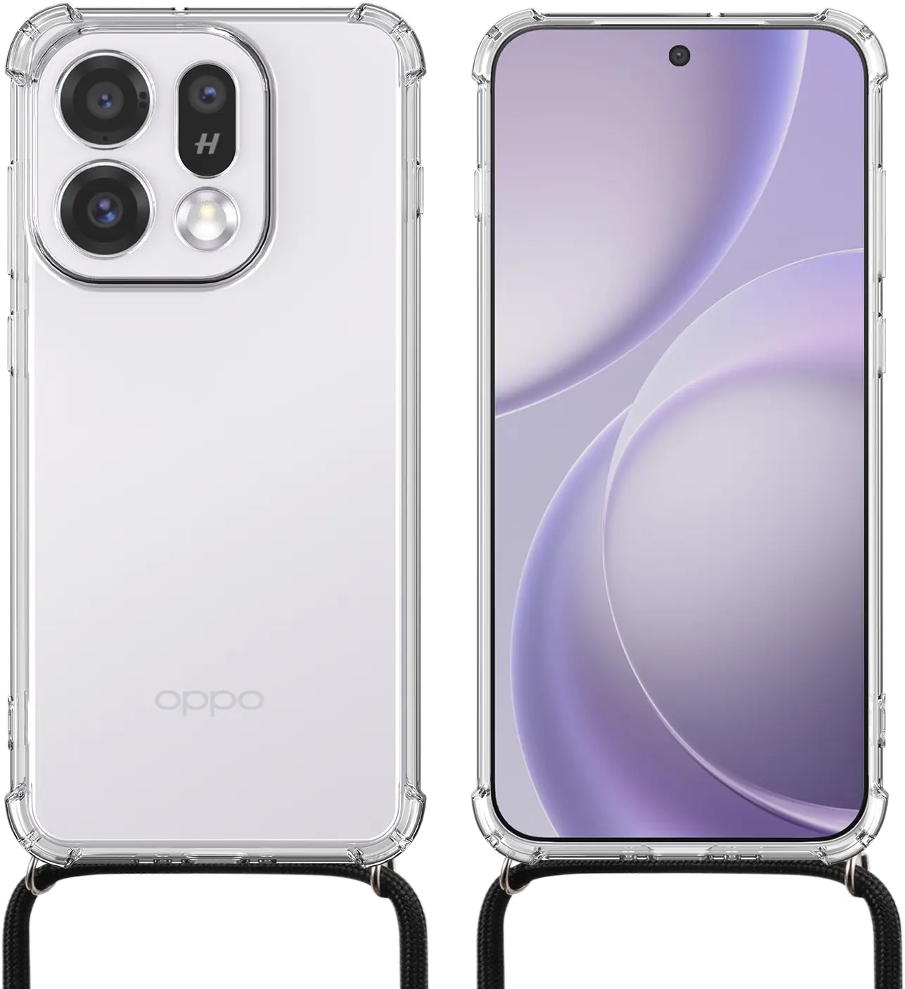Oppo Find X9 Hoesje met Koord Schokbestendig TPU Transparant afbeelding 7