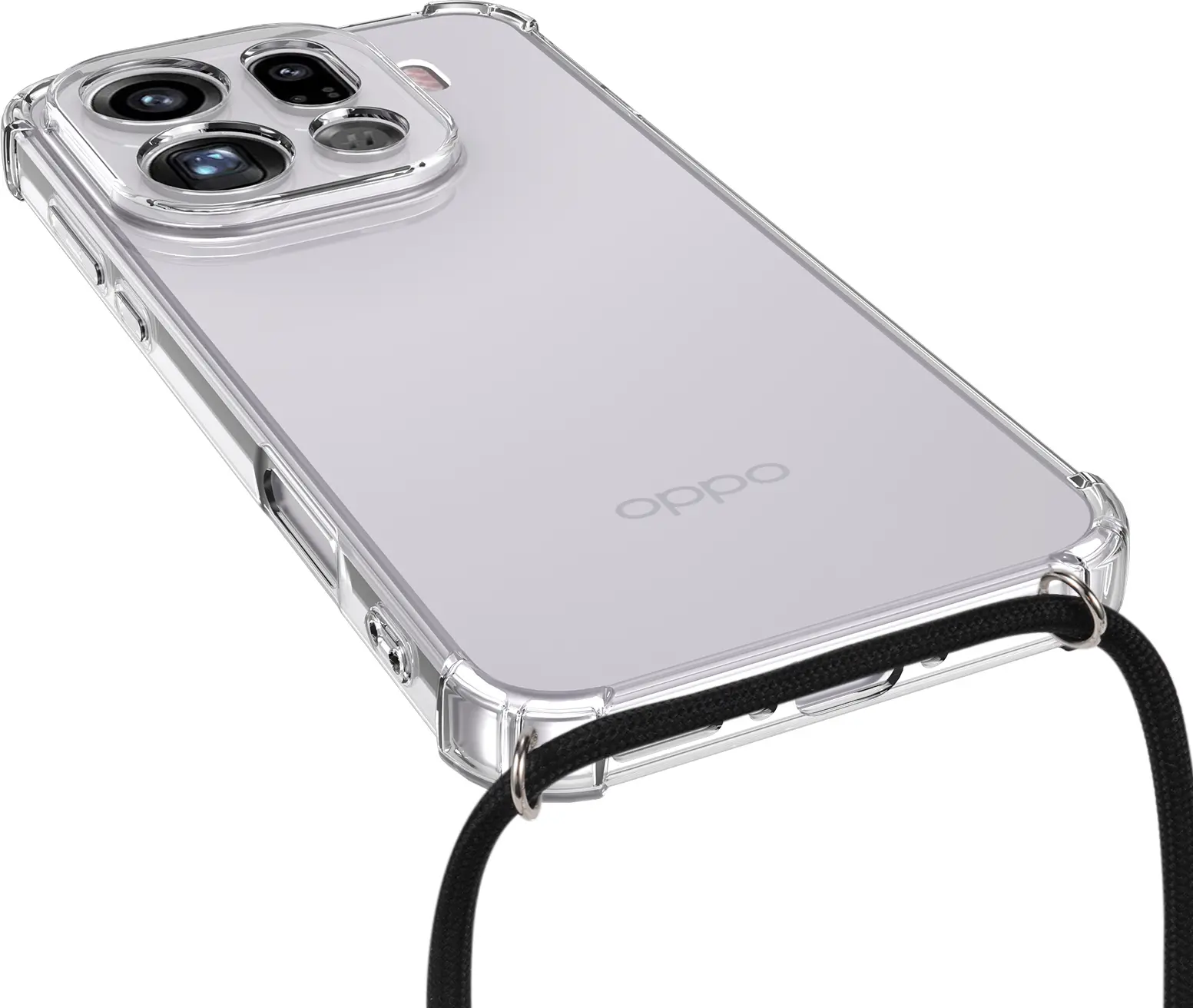 Oppo Find X9 Pro Hoesje met Koord Schokbestendig TPU Transparant afbeelding 7