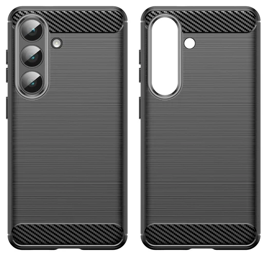 Samsung Galaxy S26 Hoesje Geborsteld TPU Flexibele Back Cover Zwart afbeelding 9