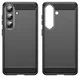 Samsung Galaxy S26 Hoesje Geborsteld TPU Flexibele Back Cover Zwart afbeelding 9