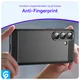 Samsung Galaxy S26 Hoesje Geborsteld TPU Flexibele Back Cover Zwart afbeelding 4