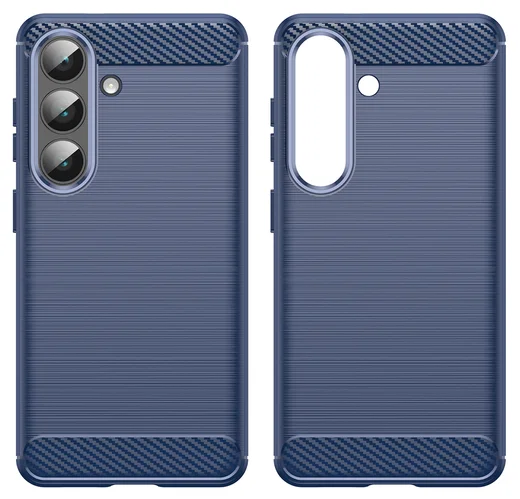 Samsung Galaxy S26 Hoesje Geborsteld TPU Flexibele Back Cover Blauw afbeelding 7
