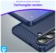 Samsung Galaxy S26 Plus Hoesje Geborsteld TPU Flexibele Back Cover Blauw afbeelding 4