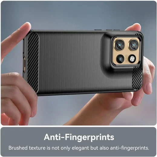 Motorola Edge 60 Neo Hoesje Geborsteld TPU Flexibele Back Cover Zwart afbeelding 9