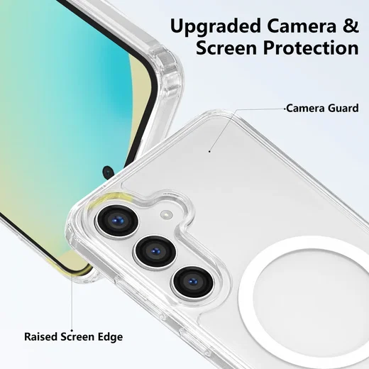 Samsung Galaxy S26 Hoesje Hard Back Cover met MagSafe Transparant afbeelding 6