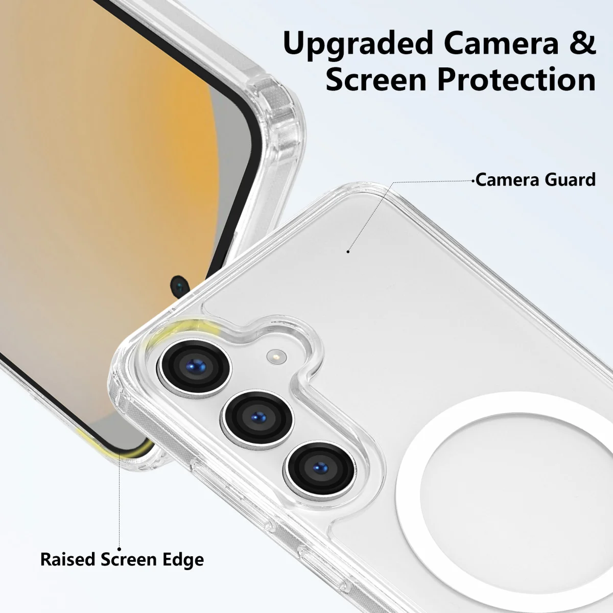 Samsung Galaxy S26 Plus Hoesje Hard Back Cover met MagSafe Transparant afbeelding 6