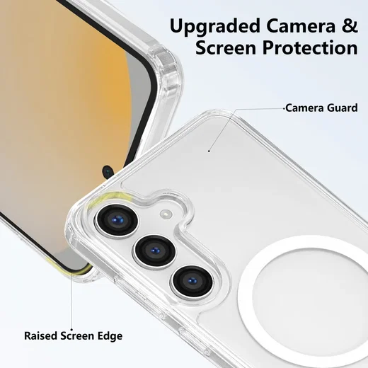 Samsung Galaxy S26 Plus Hoesje Hard Back Cover met MagSafe Transparant afbeelding 6