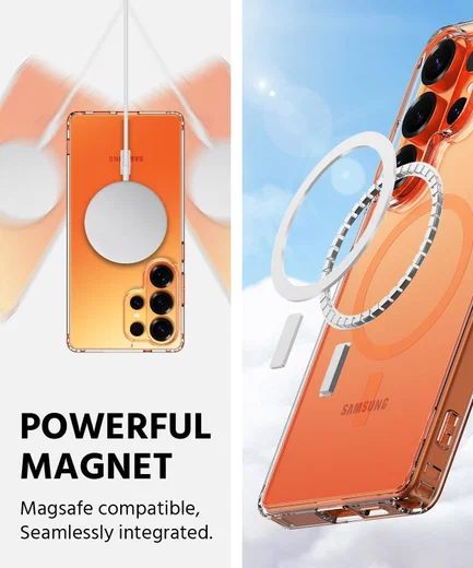 Samsung Galaxy S26 Ultra Hoesje Hard Back Cover met MagSafe Transparant afbeelding 2