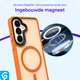 Samsung Galaxy S26 Hoesje met MagSafe Back Cover Matte Oranje afbeelding 5