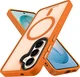 Samsung Galaxy S26 Hoesje met MagSafe Back Cover Matte Oranje afbeelding 9