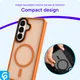 Samsung Galaxy S26 Hoesje met MagSafe Back Cover Matte Oranje afbeelding 8