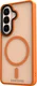 Samsung Galaxy S26 Hoesje met MagSafe Back Cover Matte Oranje afbeelding 12