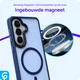 Samsung Galaxy S26 Hoesje met MagSafe Back Cover Matte Blauw afbeelding 5