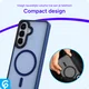 Samsung Galaxy S26 Hoesje met MagSafe Back Cover Matte Blauw afbeelding 8