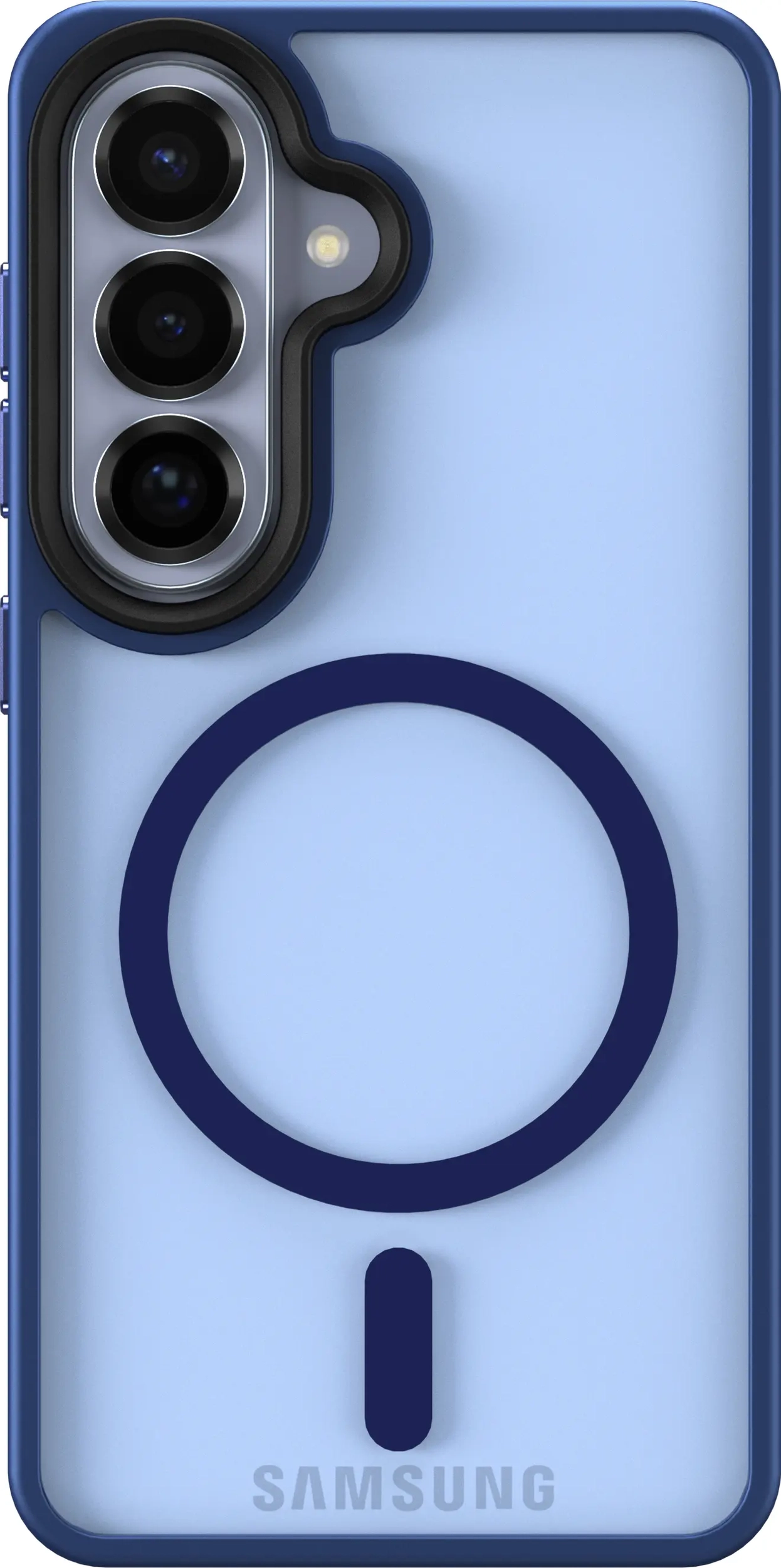 Samsung Galaxy S26 Hoesje met MagSafe Back Cover Matte Blauw afbeelding 10