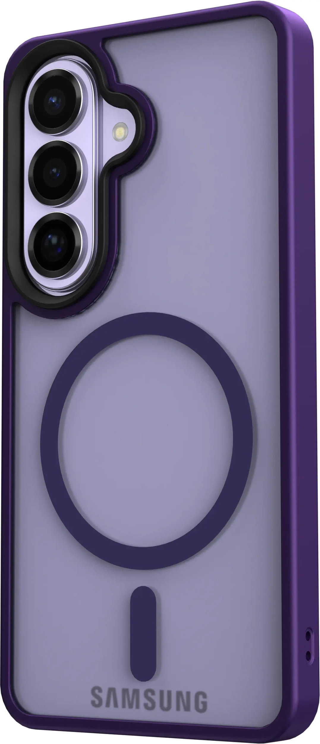 Samsung Galaxy S26 Hoesje met MagSafe Back Cover Matte Paars afbeelding 11