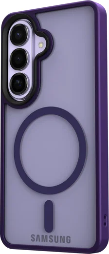 Samsung Galaxy S26 Hoesje met MagSafe Back Cover Matte Paars afbeelding 11