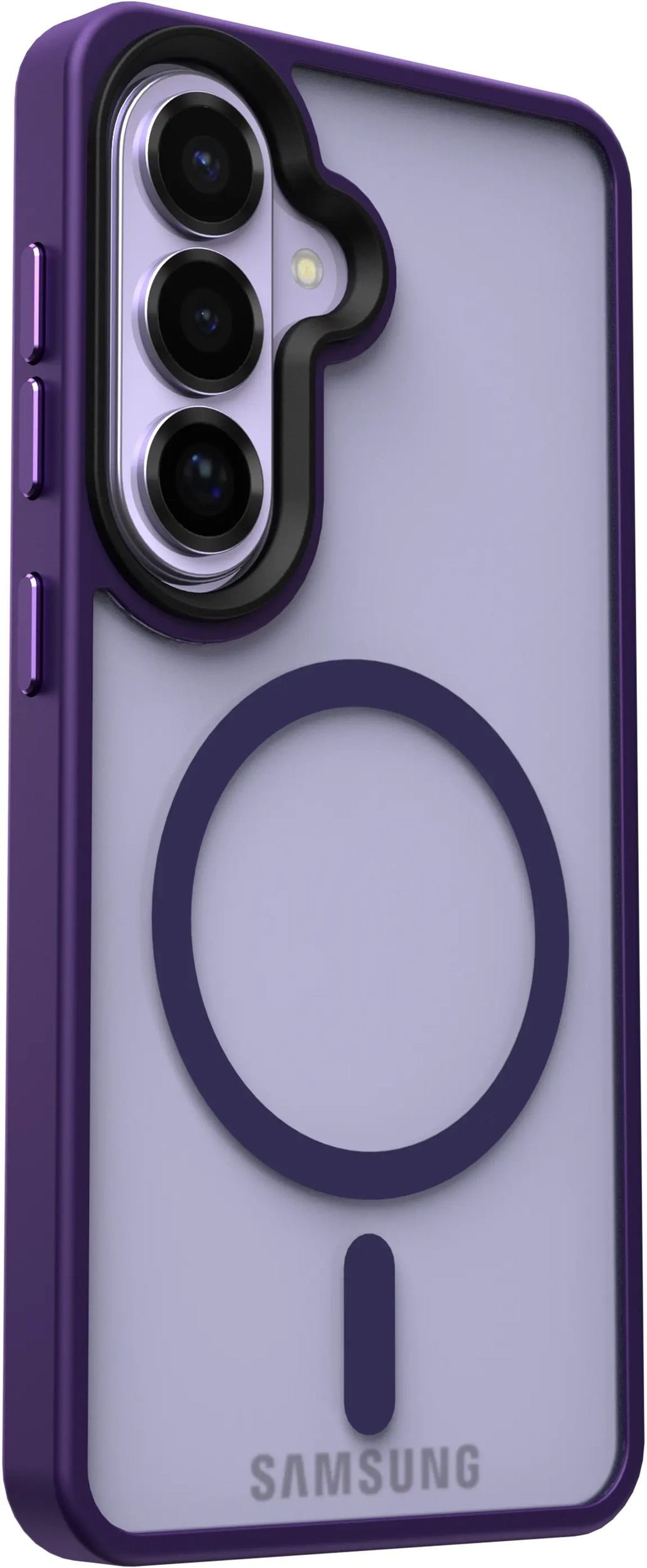Samsung Galaxy S26 Hoesje met MagSafe Back Cover Matte Paars afbeelding 15