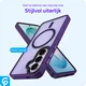 Samsung Galaxy S26 Hoesje met MagSafe Back Cover Matte Paars afbeelding 2