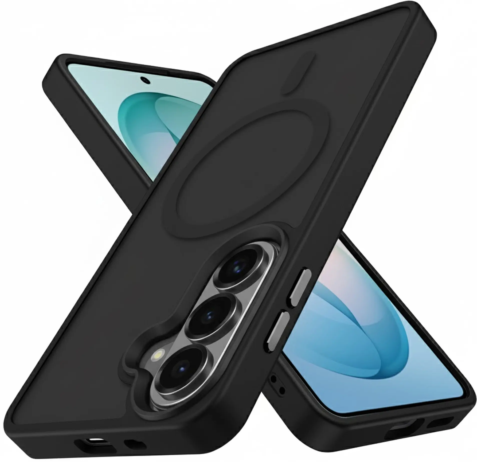Samsung Galaxy S26 Hoesje met MagSafe Back Cover Matte Zwart afbeelding 9