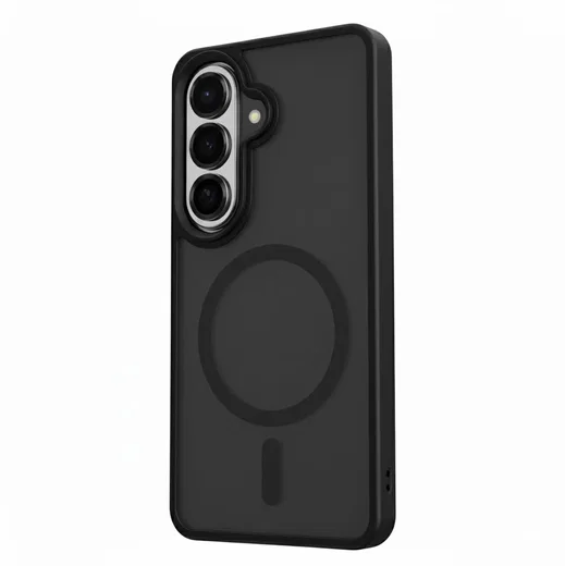 Samsung Galaxy S26 Hoesje met MagSafe Back Cover Matte Zwart afbeelding 12