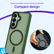 Samsung Galaxy S26 Hoesje met MagSafe Back Cover Matte Groen afbeelding 8