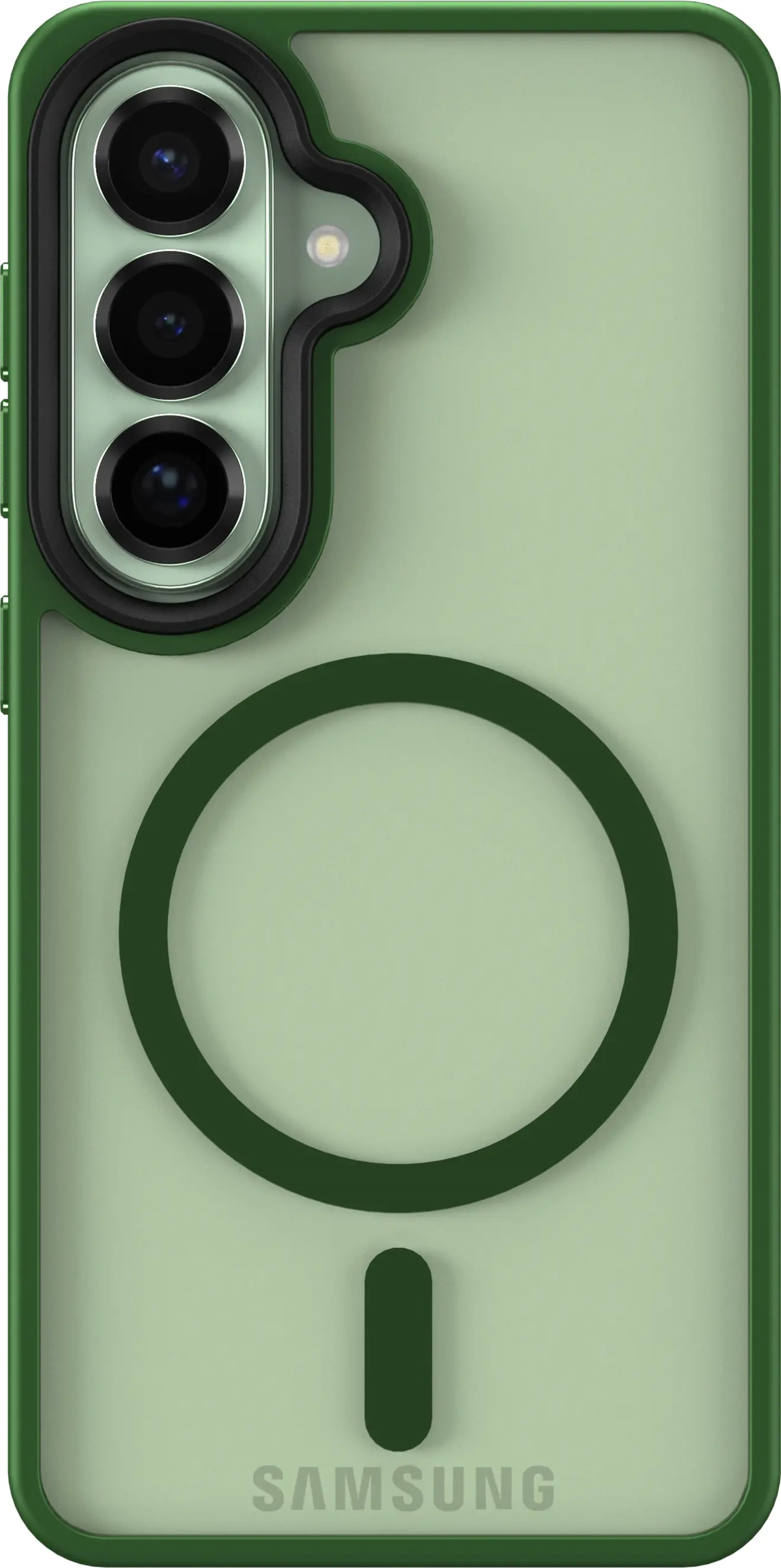 Samsung Galaxy S26 Hoesje met MagSafe Back Cover Matte Groen afbeelding 10