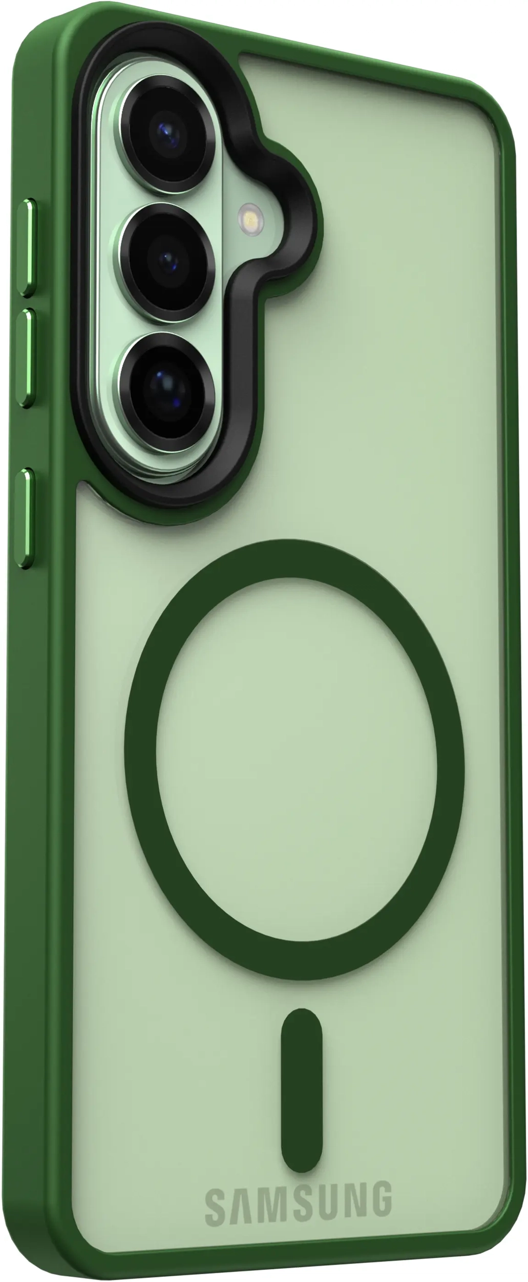 Samsung Galaxy S26 Hoesje met MagSafe Back Cover Matte Groen afbeelding 13