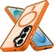Samsung Galaxy S26 Plus Hoesje met MagSafe Back Cover Matte Oranje afbeelding 11