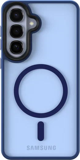 Samsung Galaxy S26 Plus Hoesje met MagSafe Back Cover Matte Blauw afbeelding 11