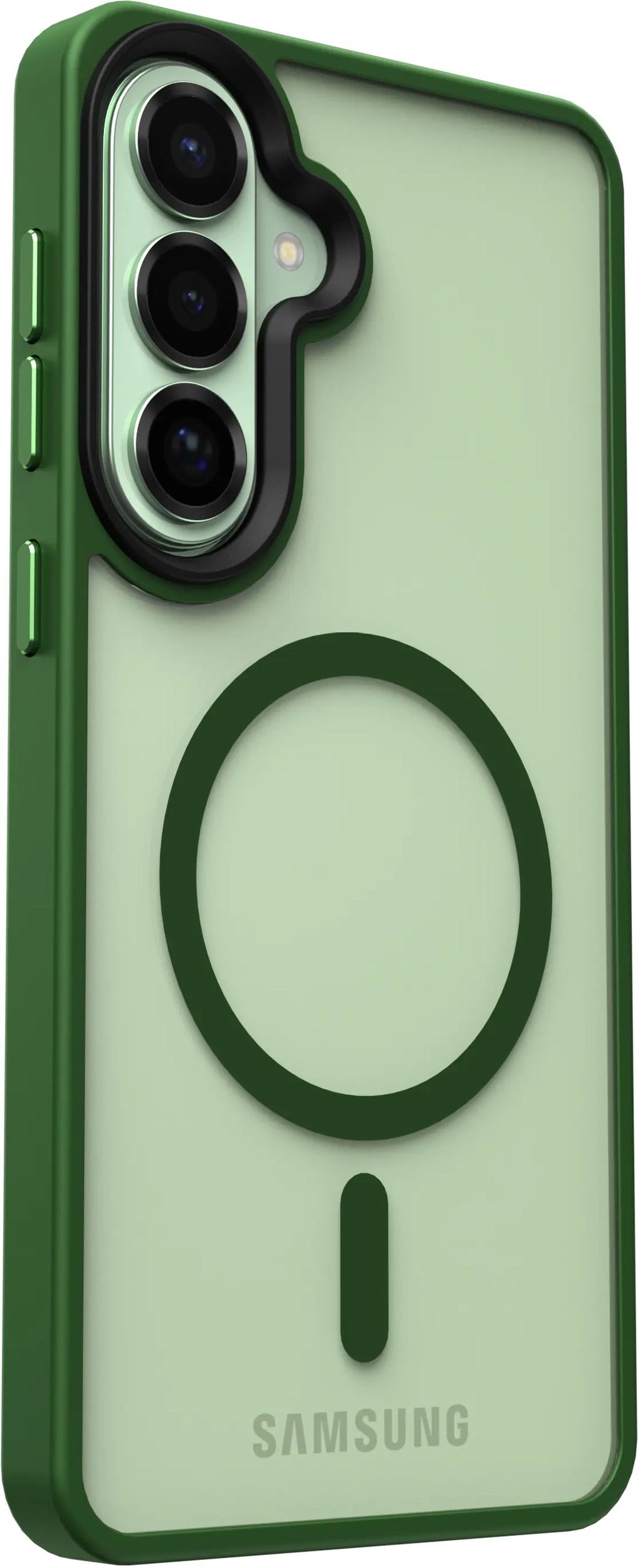 Samsung Galaxy S26 Plus Hoesje met MagSafe Back Cover Matte Groen afbeelding 13