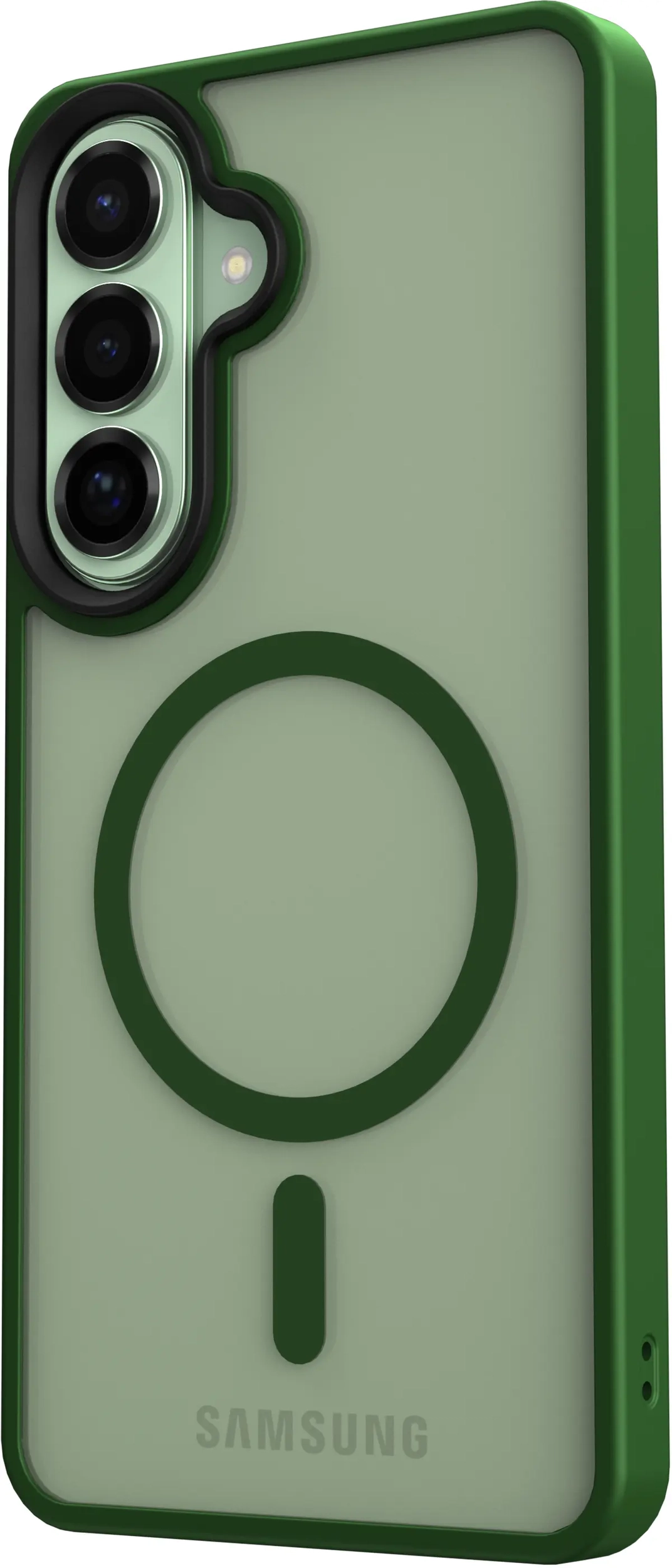 Samsung Galaxy S26 Plus Hoesje met MagSafe Back Cover Matte Groen afbeelding 11