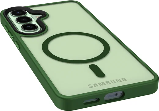 Samsung Galaxy S26 Plus Hoesje met MagSafe Back Cover Matte Groen afbeelding 16