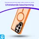 Samsung Galaxy S26 Ultra Hoesje met MagSafe Back Cover Matte Oranje afbeelding 4