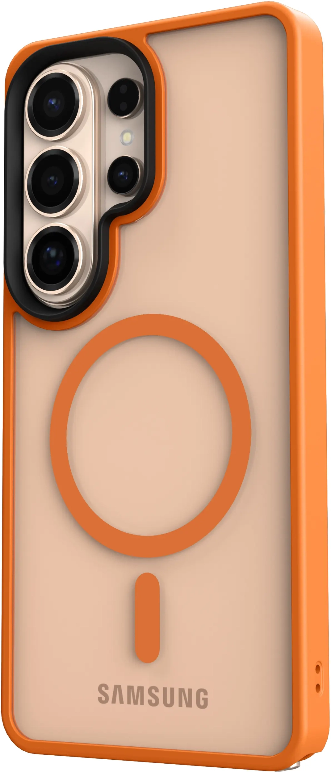 Samsung Galaxy S26 Ultra Hoesje met MagSafe Back Cover Matte Oranje afbeelding 14