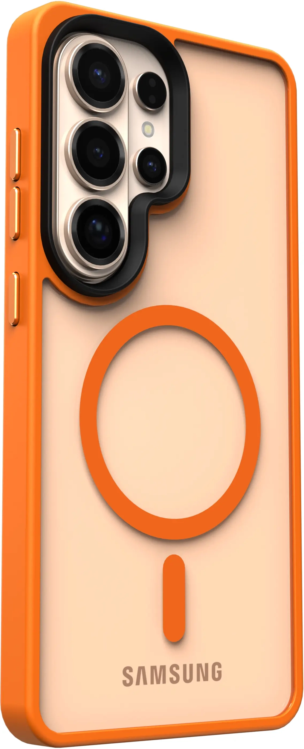 Samsung Galaxy S26 Ultra Hoesje met MagSafe Back Cover Matte Oranje afbeelding 10